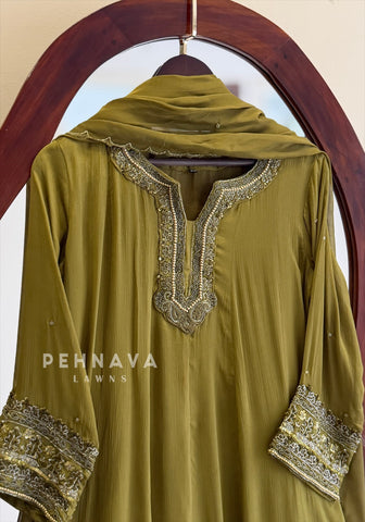 Premium Handworked Anarkali Attire