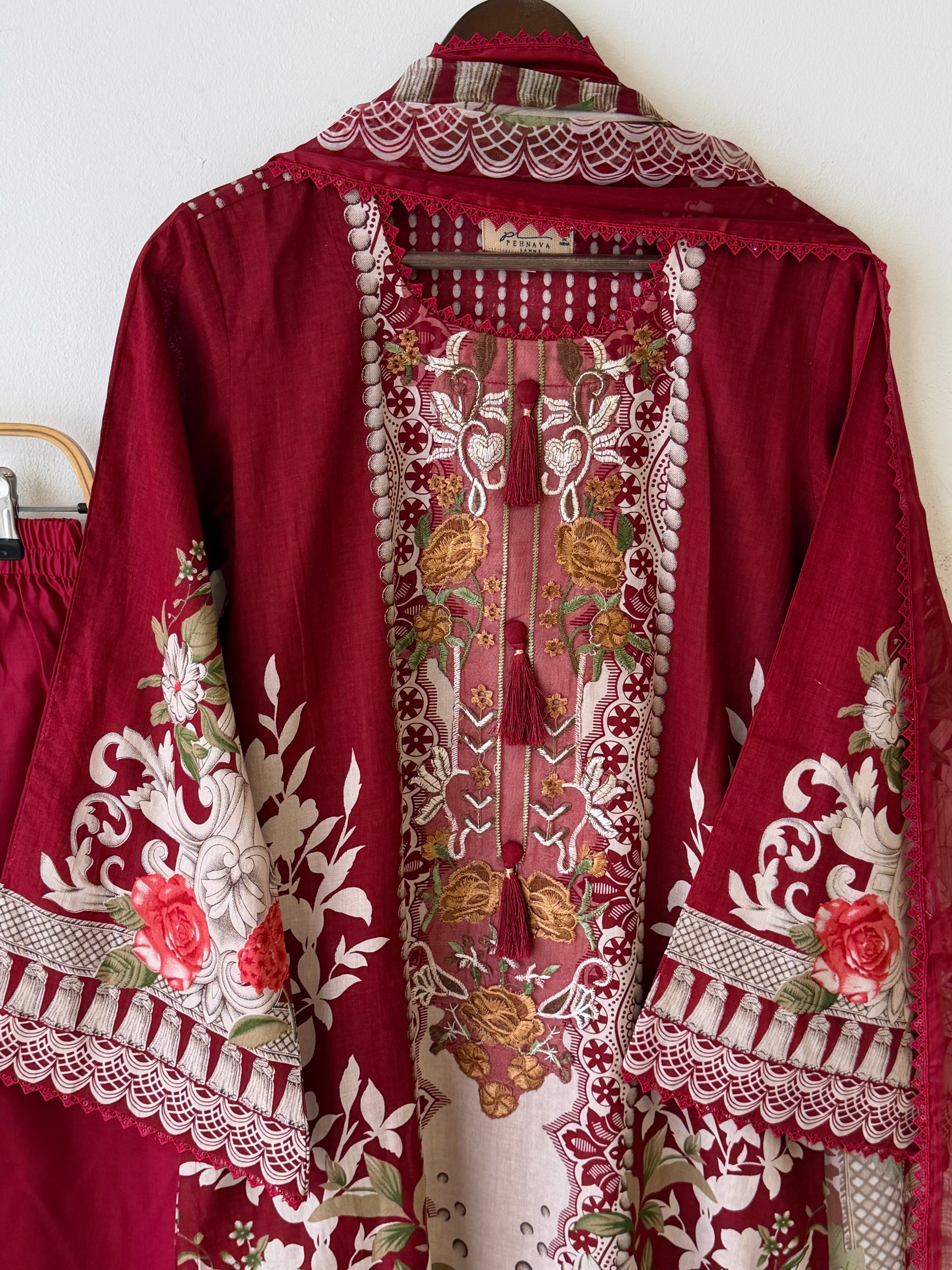 Signature Embroidered Unstitched Suit 1369A