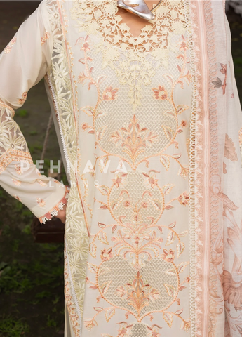 Zarqun Premium Cotton Embroidered Ensemble