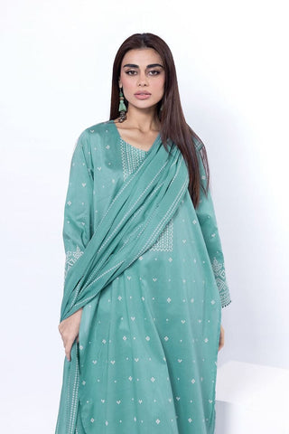 Khaadi Unstitched Printed Lawn suit-0123