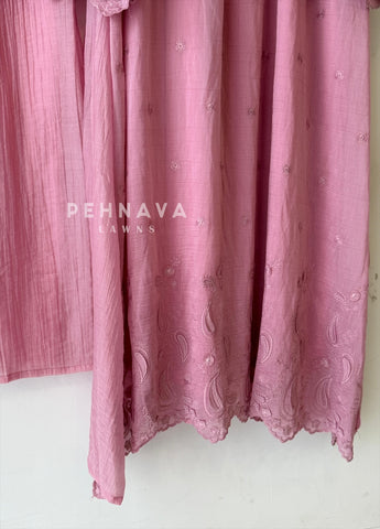 Scalloped EmbroideredThree Piece Set 5248