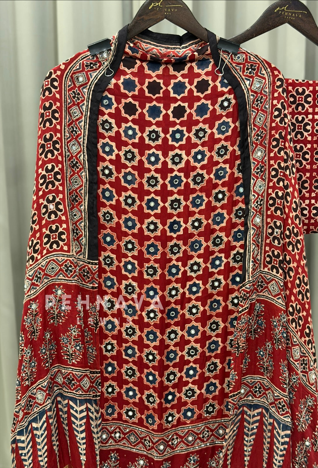 Ajrak Printed Unstitched Suit