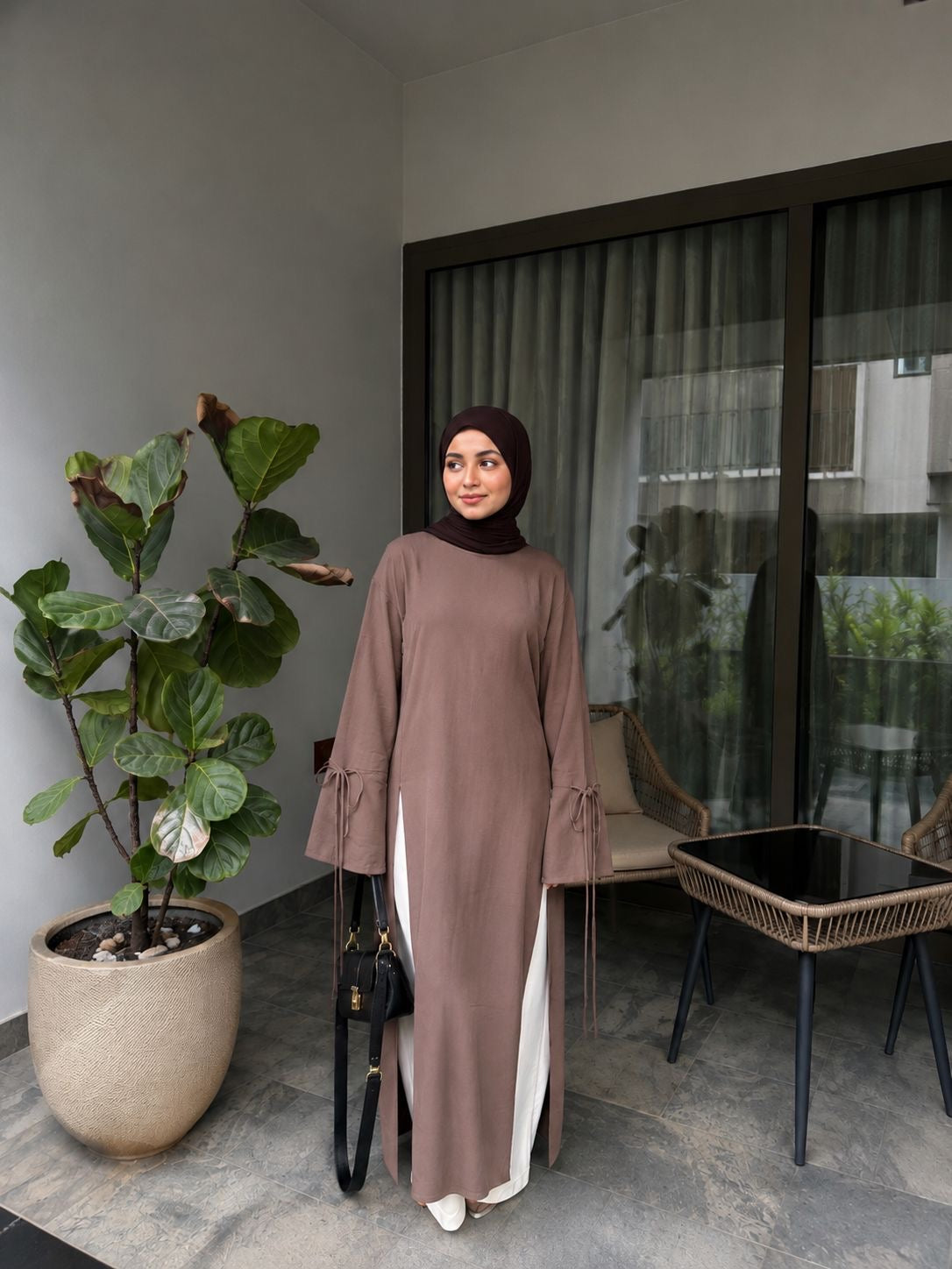 Muse Modest Side-Slit Two Piece Set B255