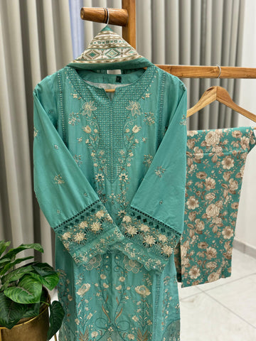 Premium Hand Embroidery Lawn Suit