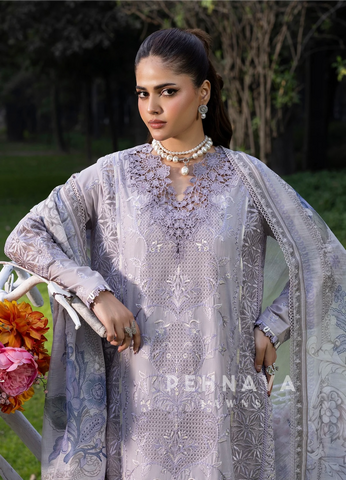 Zarqun Premium Cotton Embroidered Ensemble