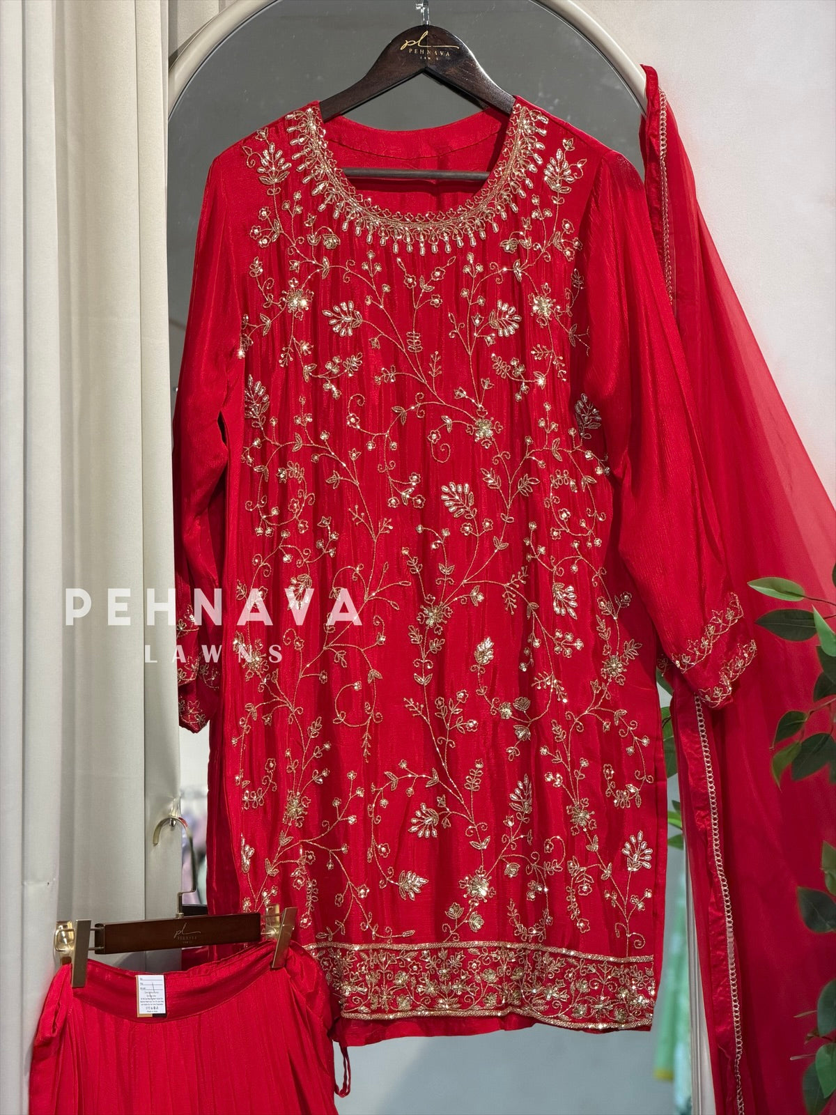 Premium  Handworked Skirt set