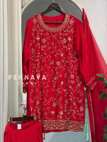 Premium  Handworked Skirt set