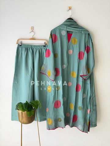 Polka Dot Appliqué Three Piece Set-SN6171