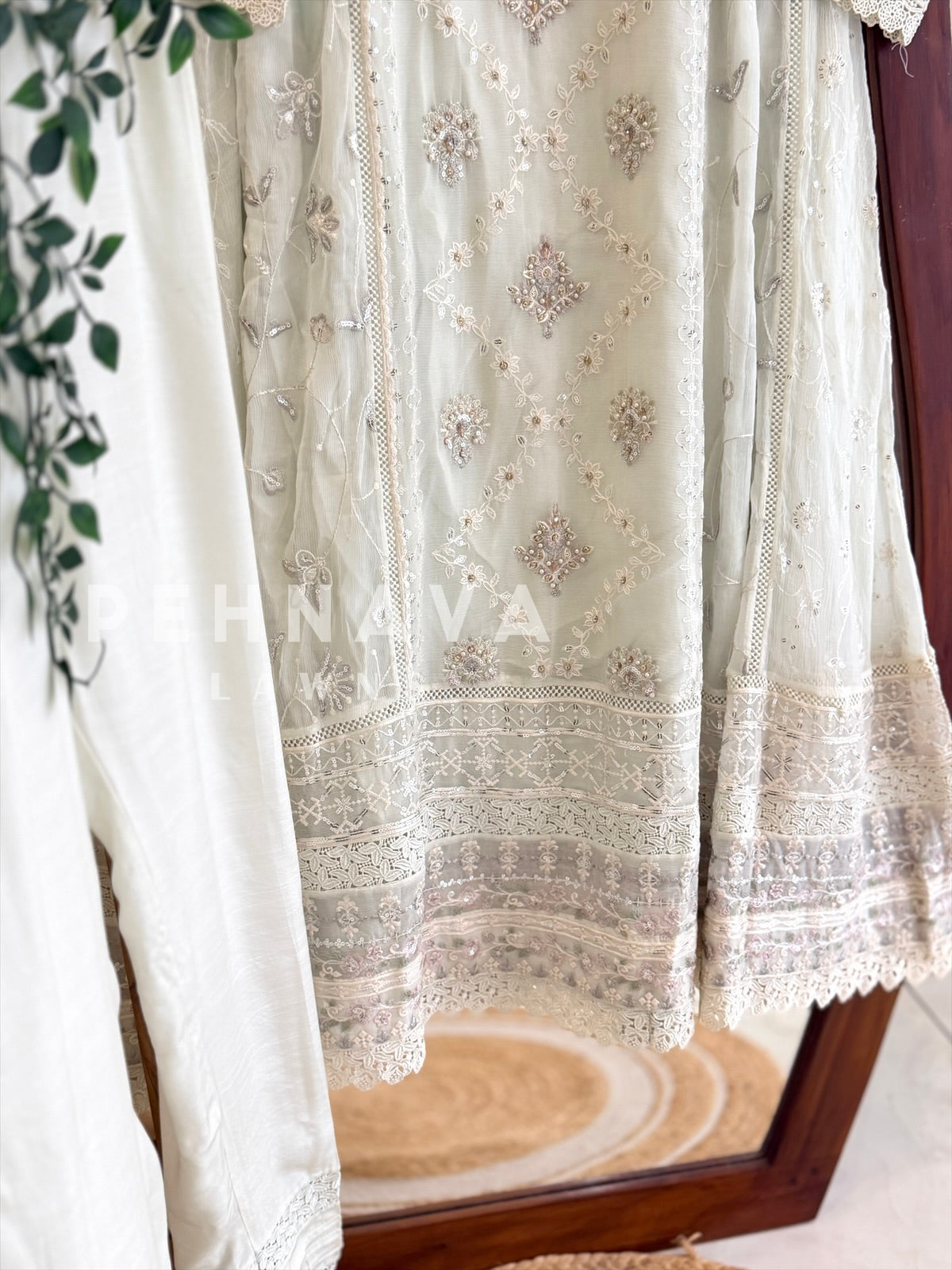 Agha Noor Formal Chiffon Ensemble