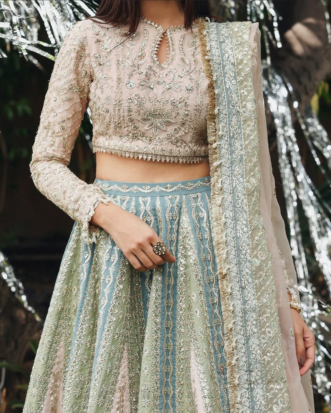 Premium Pastel Lehenga - PETALHOUR - Pehnava Lawns