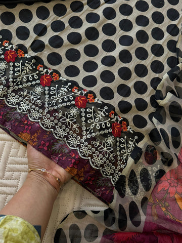 New Polka Dot Printed Suit- 1291