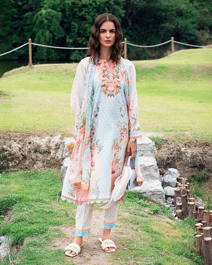 Printed Lawn Collection-Cloudberey glaze