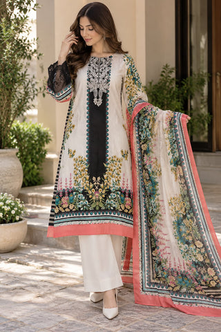 Signature Embroidered Unstitched Suit-1352A