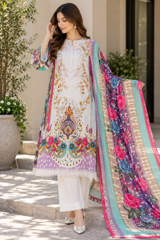 Signature Embroidered Unstitched Suit-1348B