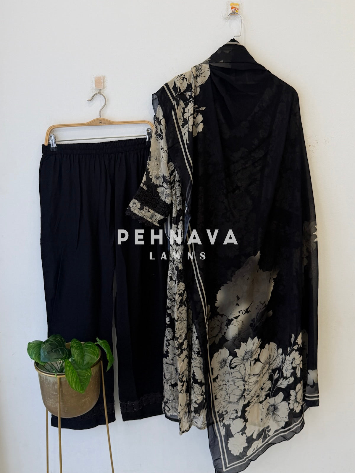Floral Embroidered Stitched Suit-469