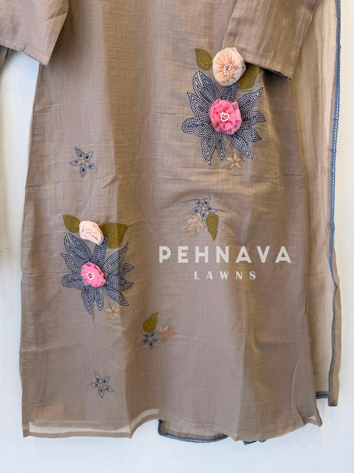 Floral Embroidered Suit Set-6575