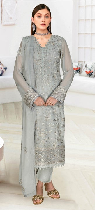 Weightless chiffon suit-WA 442