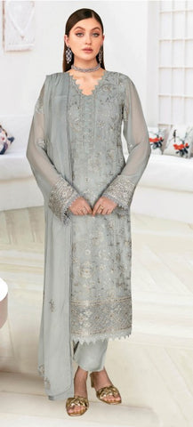 Weightless chiffon suit-WA 442