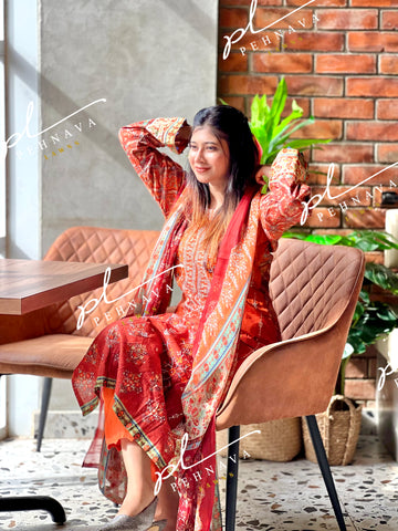 Shahnaaz cotton embroidered suit -3251/ 1042