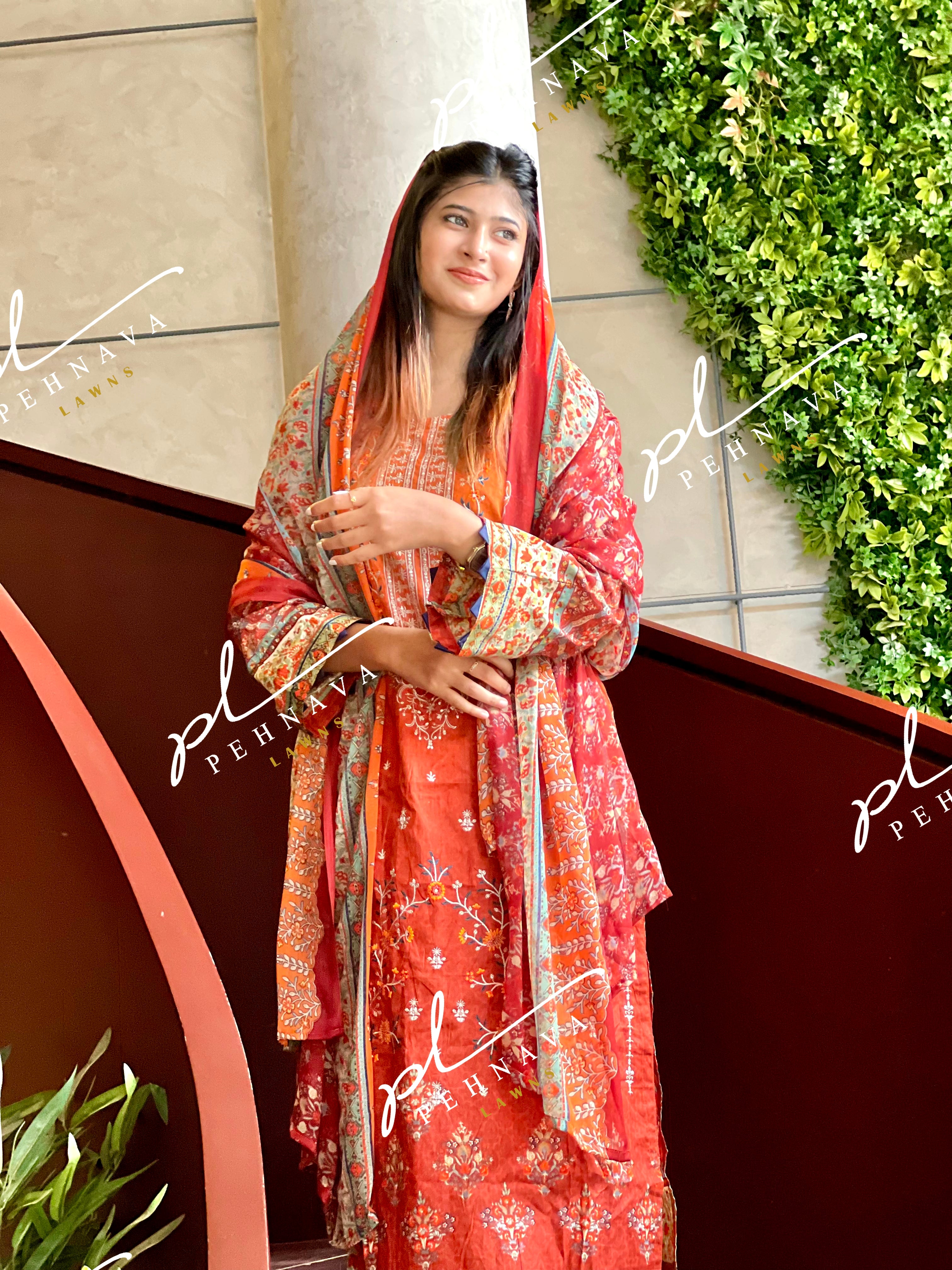 Shahnaaz cotton embroidered suit -3251/ 1042