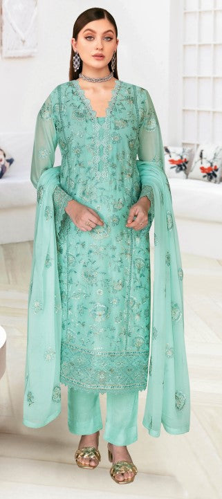 Weightless chiffon suit-WA 442