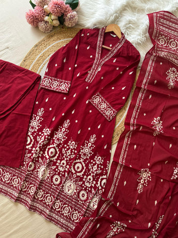 Pure  Cotton  A-line Kurti