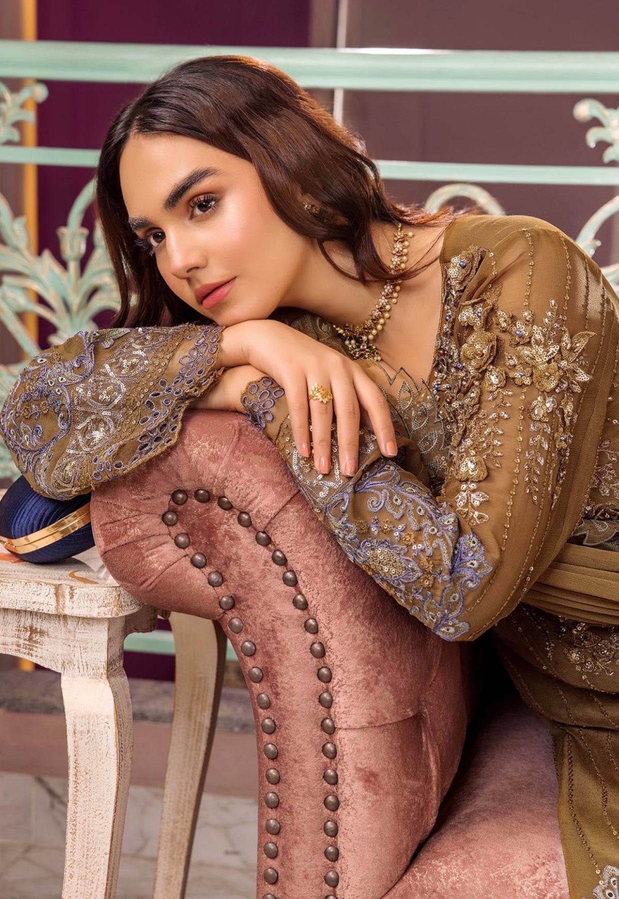 RONAK-E-MEHAL Semi-stitched Party wear Suit -006