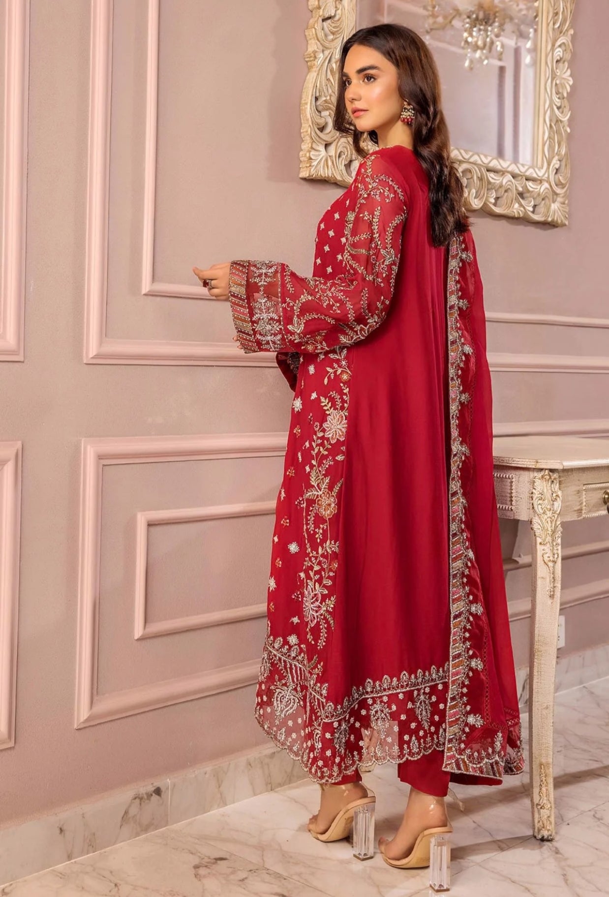 RONAK-E-MEHAL Semi-stitched Party wear Suit -004