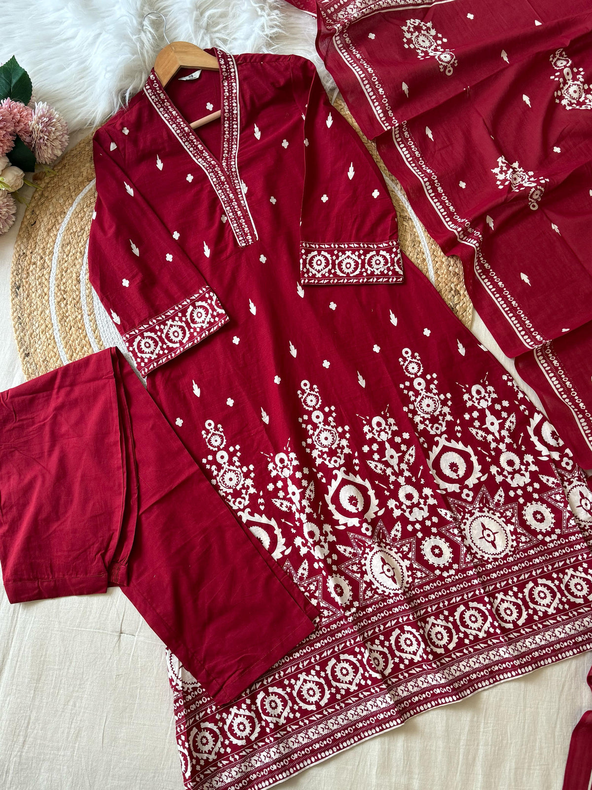 Pure  Cotton  A-line Kurti