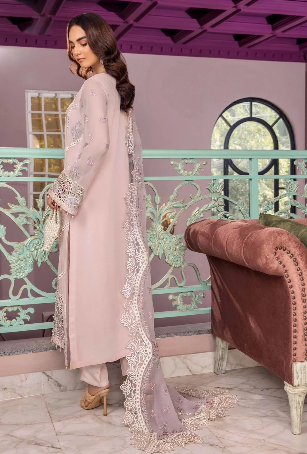 RONAK-E-MEHAL Semi-stitched Party wear Suit -001