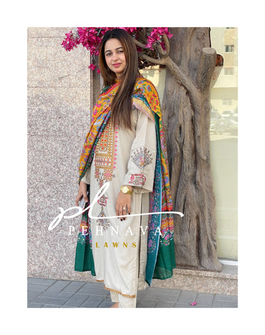 Stunning rayon embroidered casual wear 2510
