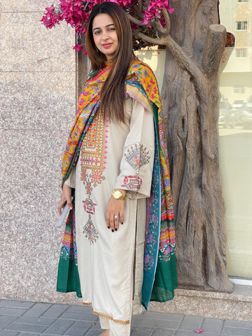 Stunning rayon embroidered casual wear 2510